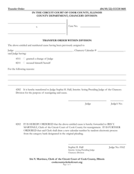 Form CCCH0601 &quot;Transfer Order Within Division&quot; - Cook County, Illinois
