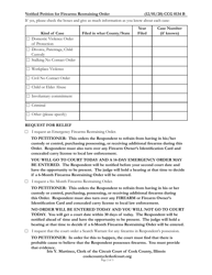 Form CCG0134 Verified Petition for Firearms Restraining Order - Cook County, Illinois, Page 2