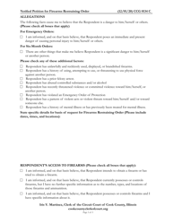 Form CCG0134 Verified Petition for Firearms Restraining Order - Cook County, Illinois, Page 3