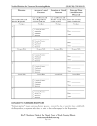 Form CCG0134 Verified Petition for Firearms Restraining Order - Cook County, Illinois, Page 4