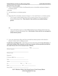 Form CCG0134 Verified Petition for Firearms Restraining Order - Cook County, Illinois, Page 5