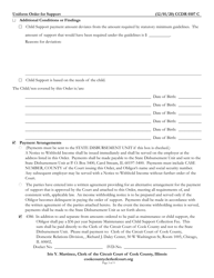 Form CCDR0107 Uniform Order for Support - Cook County, Illinois, Page 3