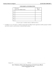 Form CCDR0107 Uniform Order for Support - Cook County, Illinois, Page 9