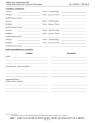Form CCDR0043 Uniform Settlement Pretrial Conference Memorandum - Cook County, Illinois, Page 2