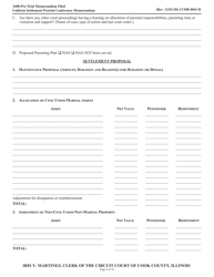 Form CCDR0043 Uniform Settlement Pretrial Conference Memorandum - Cook County, Illinois, Page 8