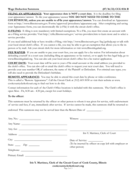 Form CCG0116 Wage Deduction Summons - Cook County, Illinois, Page 2
