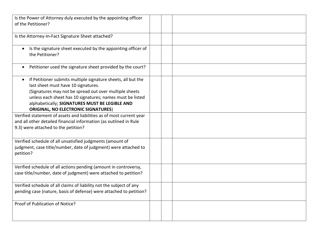 Civil Surety Petition Checklist - Cook County, Illinois, Page 2