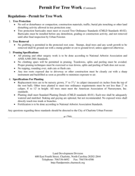Permit for Tree Work - City of Charlotte, North Carolina, Page 2
