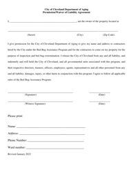 Bed Bug Assistance Program Application - City of Cleveland, Ohio, Page 3