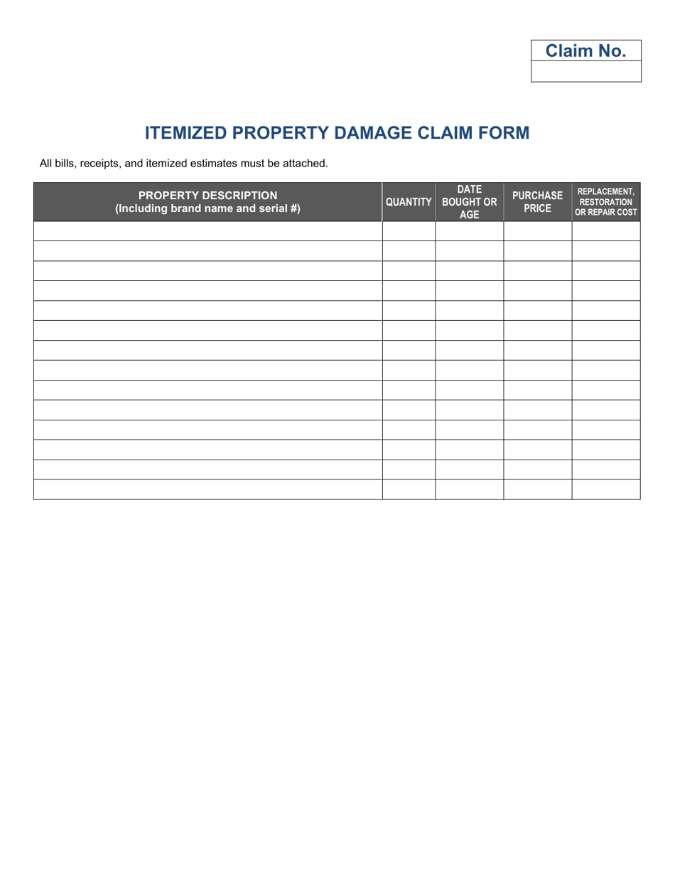 Claim Form - City of Cleveland, Ohio, Page 5