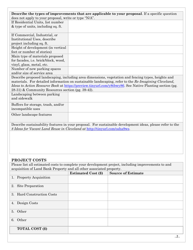 Land Bank Application for Development - City of Cleveland, Ohio, Page 5