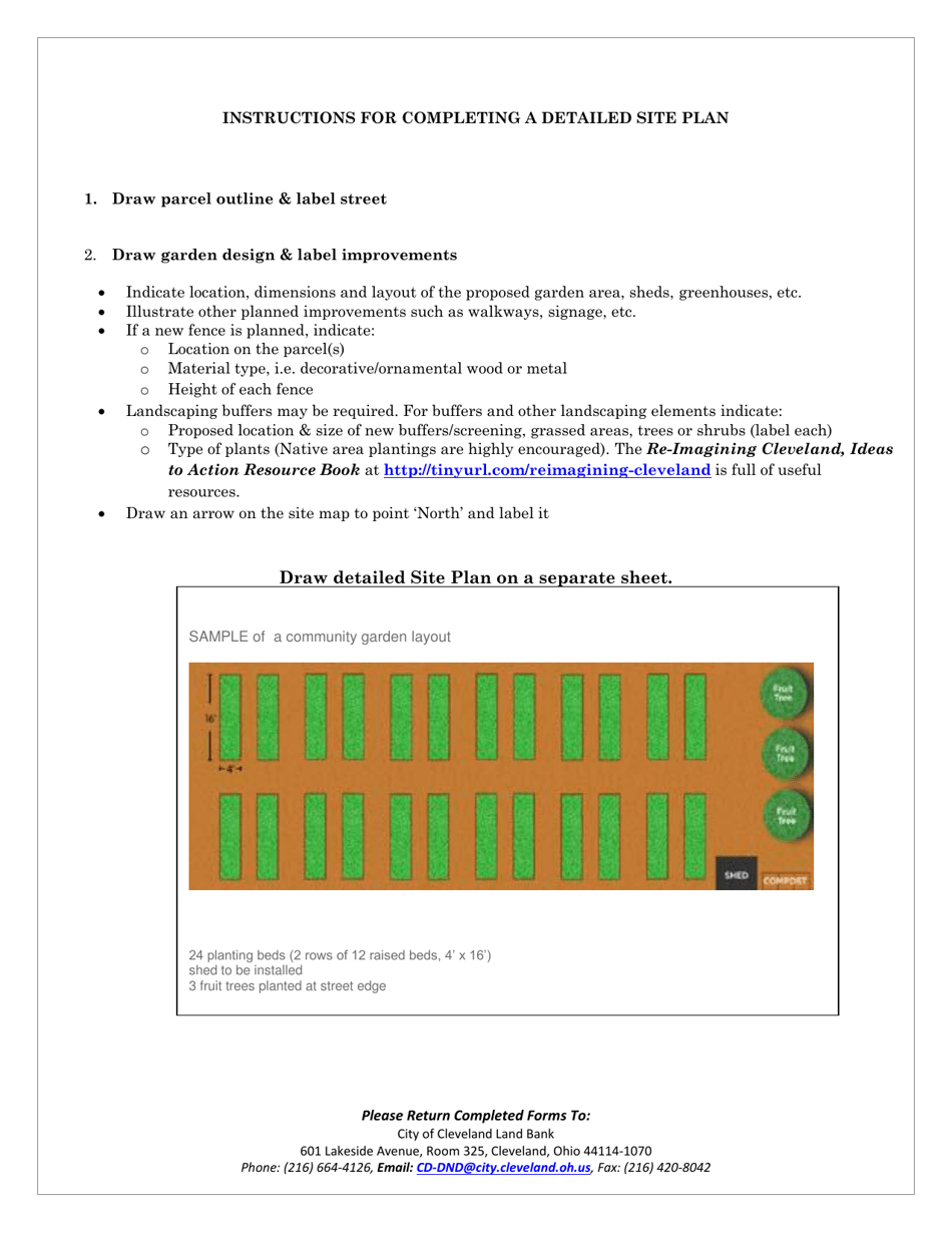 Application for Agriculture / Garden Use - Cleveland Land Bank - City of Cleveland, Ohio, Page 3