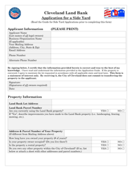 Application for a Side Yard - Cleveland Land Bank Program - City of Cleveland, Ohio, Page 3