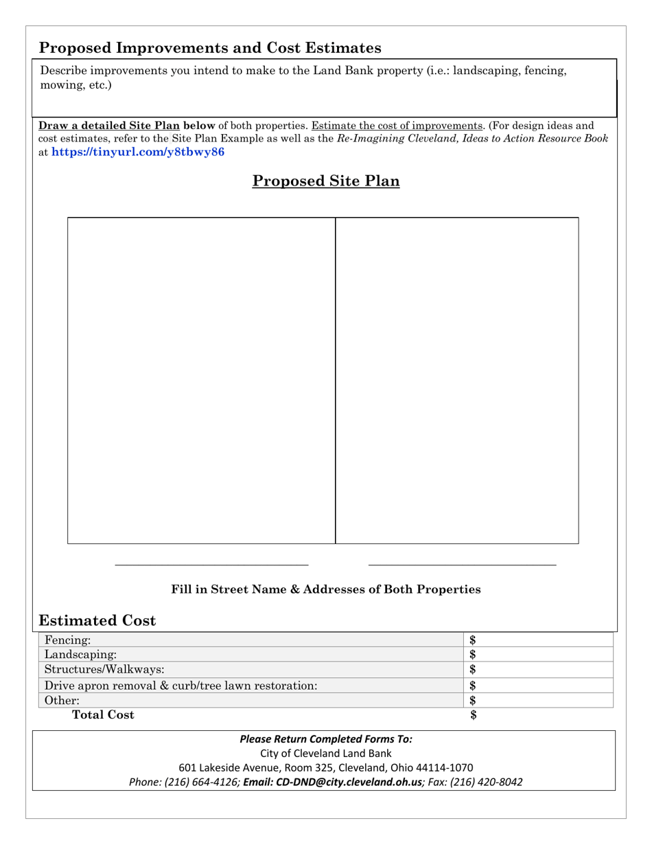 Application for a Side Yard - Cleveland Land Bank Program - City of Cleveland, Ohio, Page 4