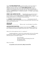 Application for Permit Plumbing - Sewers and Fuel Gas Piping - City of Cleveland, Ohio, Page 3