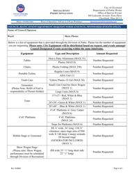 Special Event Permit Application - City of Cleveland, Ohio, Page 5