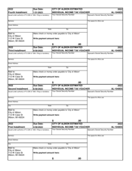 Form AL-1040ES Estimated Individual Income Tax Voucher - City of Albion, Michigan, Page 3