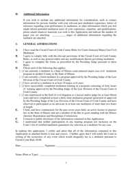 Mediator Application and Self-certification of Qualifications - Cook County, Illinois, Page 5