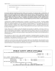 Application for Employment - City of Albion, Michigan, Page 5