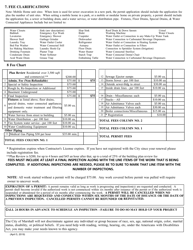 Plumbing Permit Application - City of Marshall, Michigan, Page 2