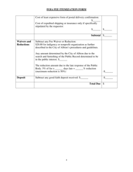 Foia Fee Itemization Form - City of Albion, Michigan, Page 4