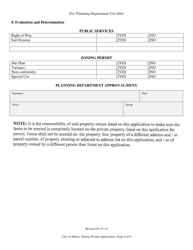 Application for Fence Permit - City of Albion, Michigan, Page 4