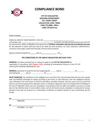 Application for Contractor Registration - City of Chillicothe, Ohio, Page 3