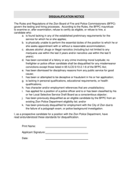 Lateral Transfer Police Officer Supplemental Application - City of Zion, Illinois, Page 13
