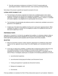 Lateral Transfer Police Officer Supplemental Application - City of Zion, Illinois, Page 3