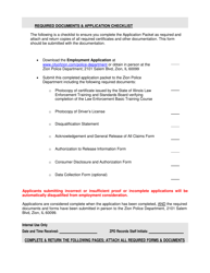 Lateral Transfer Police Officer Supplemental Application - City of Zion, Illinois, Page 5