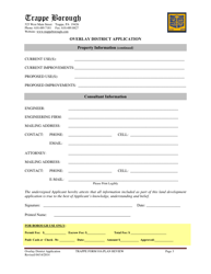 TRAPPE Form 016 Overlay District Application - Trappe Borough, Pennsylvania, Page 3