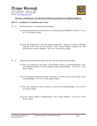 TRAPPE Form 012 Application for Conditional Use Approval - Trappe Borough, Pennsylvania, Page 4