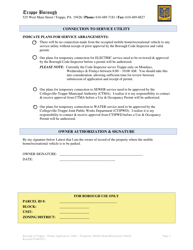Use &amp; Occupancy Permit Application: Mobile Home/Recreational Vehicle - Trappe Borough, Pennsylvania, Page 3