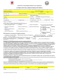 Form 2200-CD Authorization to Release Medical Information - City of Austin, Texas (English/Spanish), Page 2