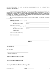 Form H816 Agreed Judgment Entry Temporary Support With Children - Cuyahoga County, Ohio, Page 9