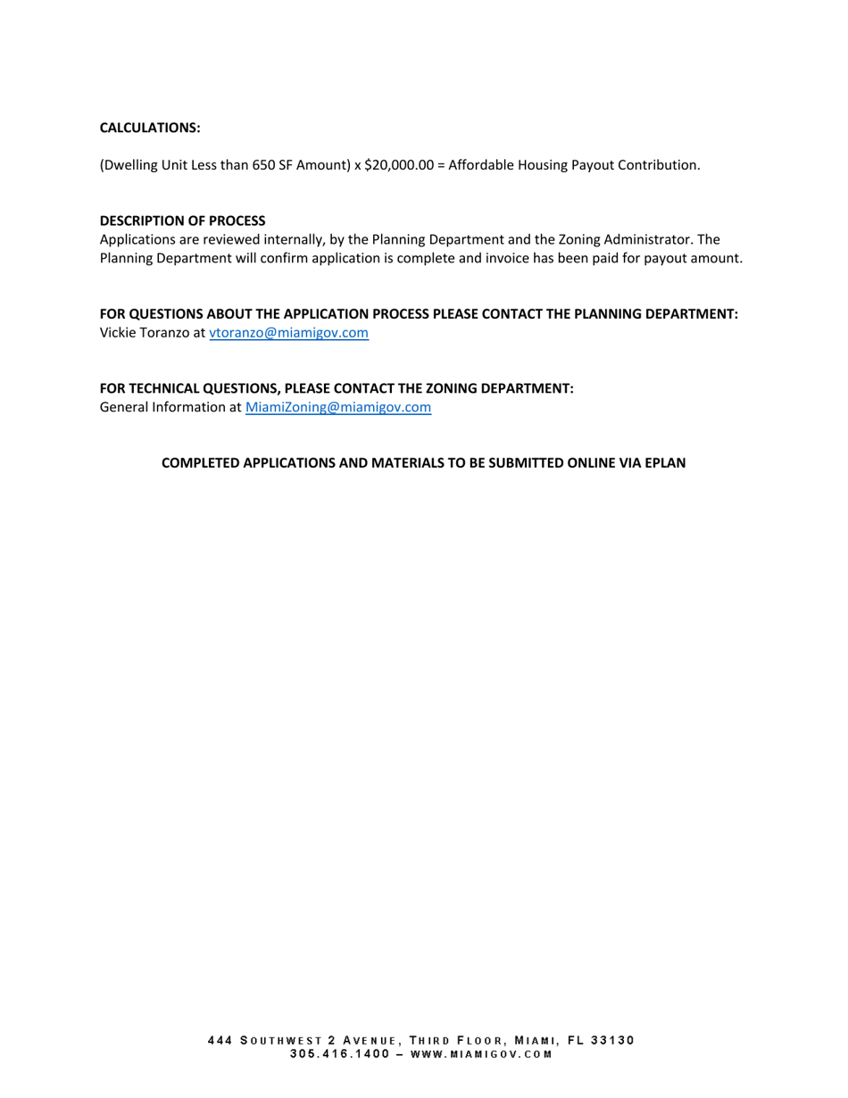 Certificate of Transfer - Affordable Housing Payout - City of Miami, Florida, Page 3