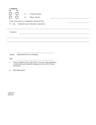 Form CMO:045 Final Payment Checklist - Lee County, Florida, Page 2