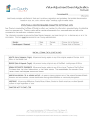 Value Adjustment Board Application - Lee County, Florida, Page 4