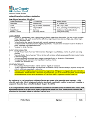 Indigent Cremation Assistance Application - Lee County, Florida, Page 4