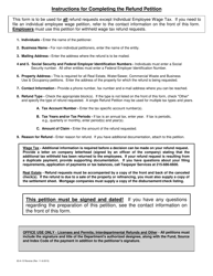 Form 83-A-15 Refund Petition - City of Philadelphia, Pennsylvania, Page 2