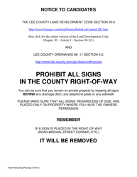 Political Signs Application - Lee County, Florida, Page 5