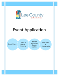 Document preview: Event Permit Application - Lee County, Florida