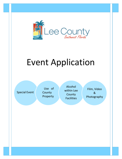 Event Permit Application - Lee County, Florida