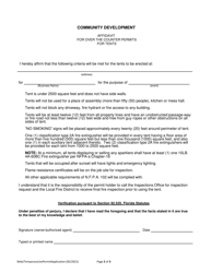 Temporary Use Permit Application - Lee County, Florida, Page 2