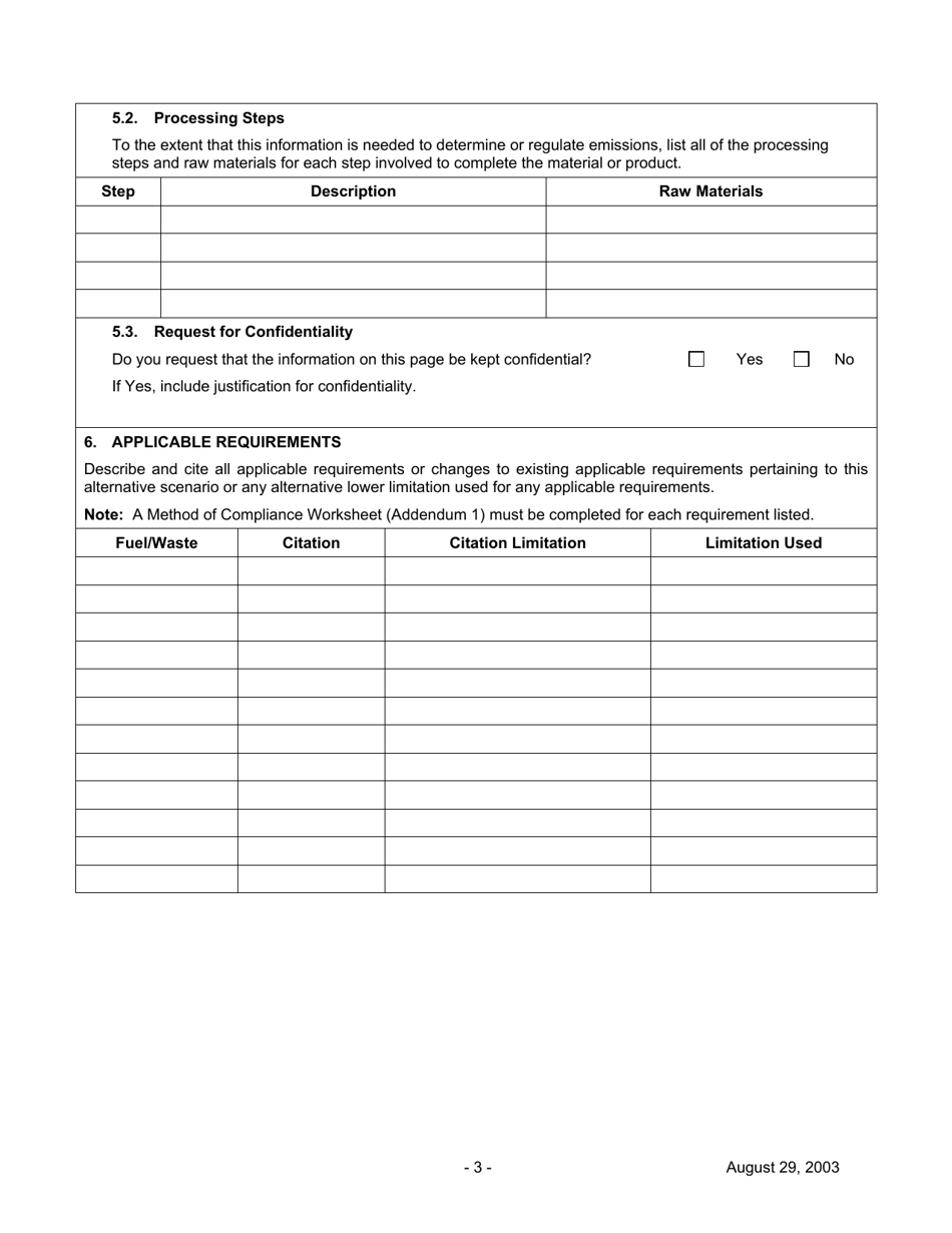 Addendum 2 Alternative Operating Scenarios - City of Philadelphia, Pennsylvania, Page 3