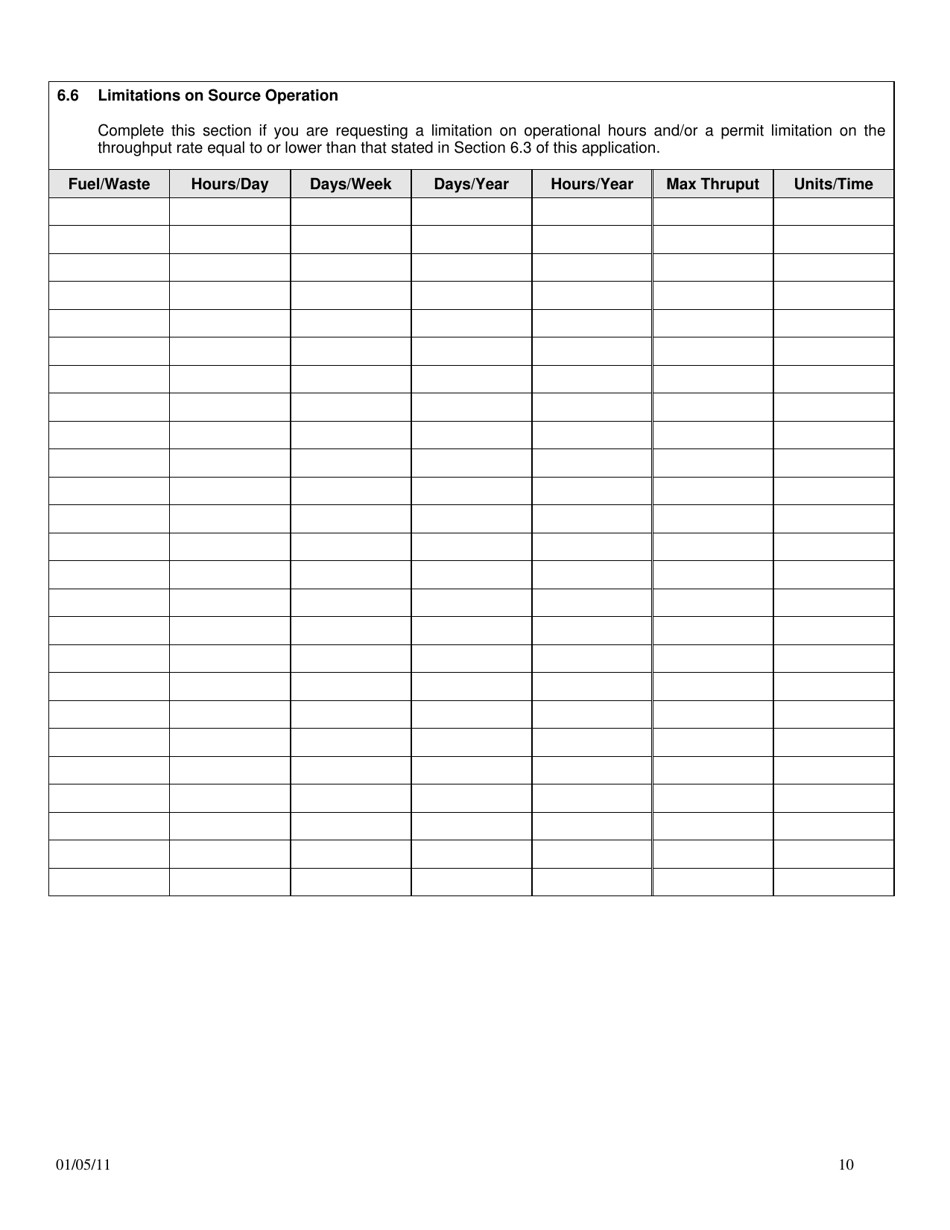 Title V Operating Permit Application - City of Philadelphia, Pennsylvania, Page 10