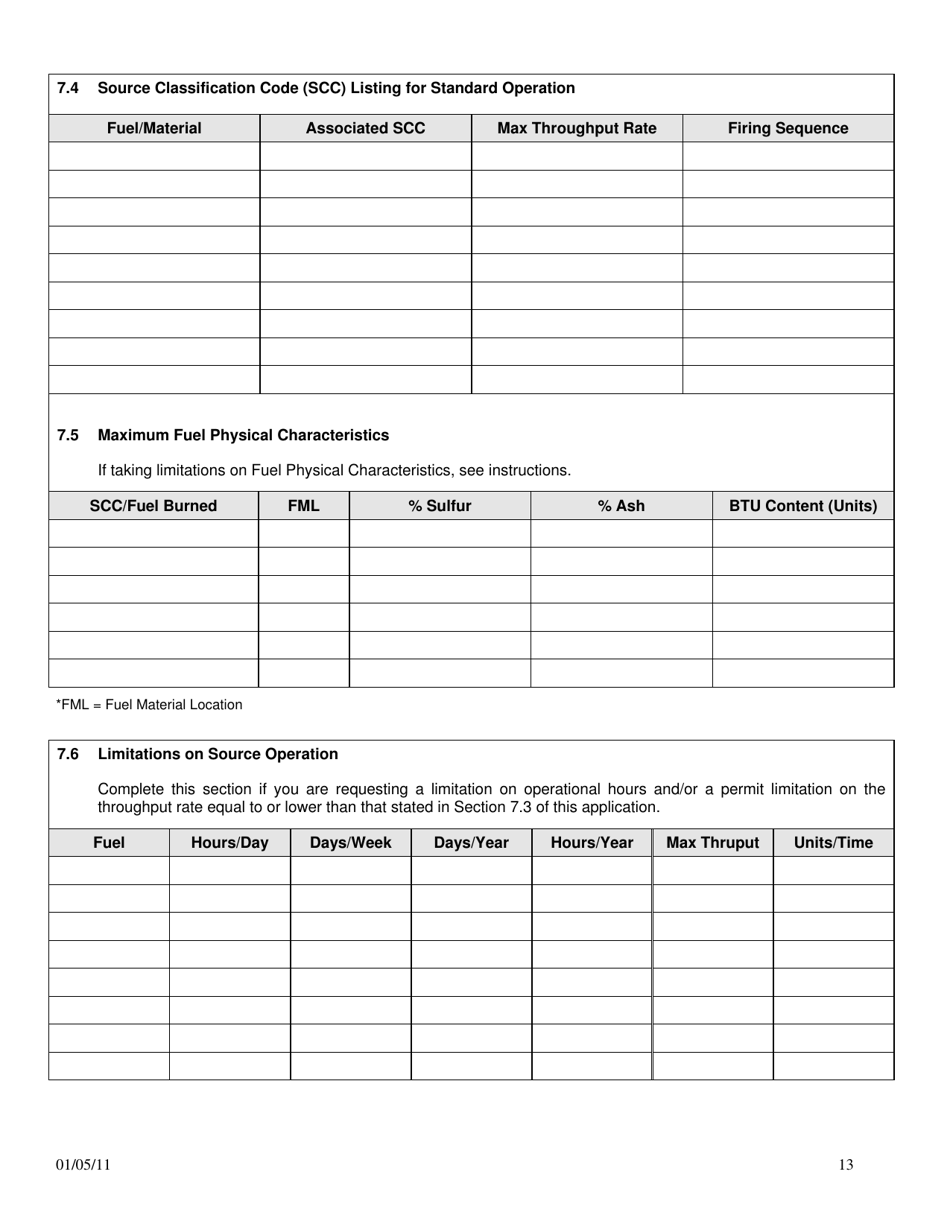 Title V Operating Permit Application - City of Philadelphia, Pennsylvania, Page 13