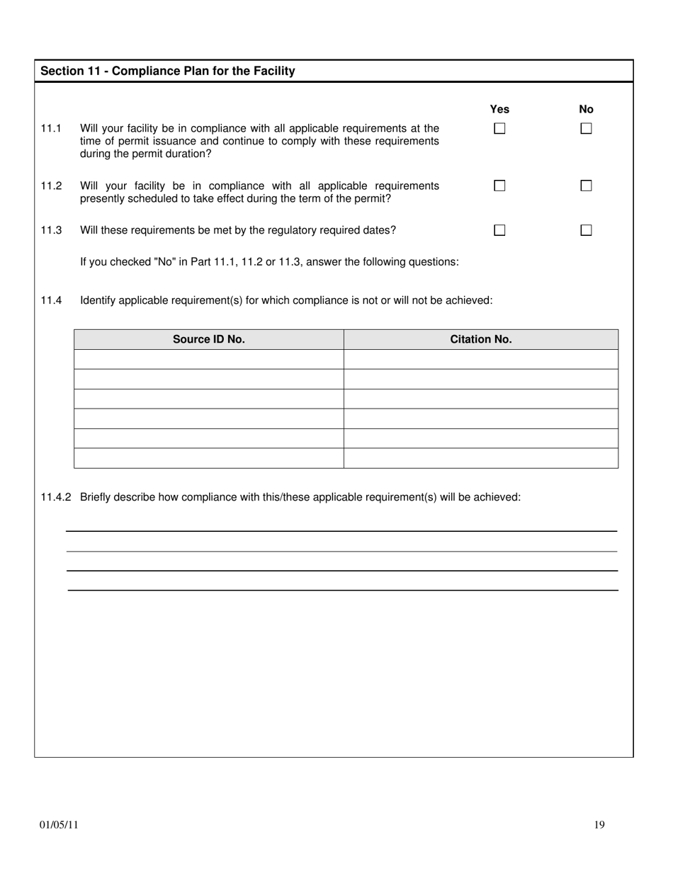 Title V Operating Permit Application - City of Philadelphia, Pennsylvania, Page 19