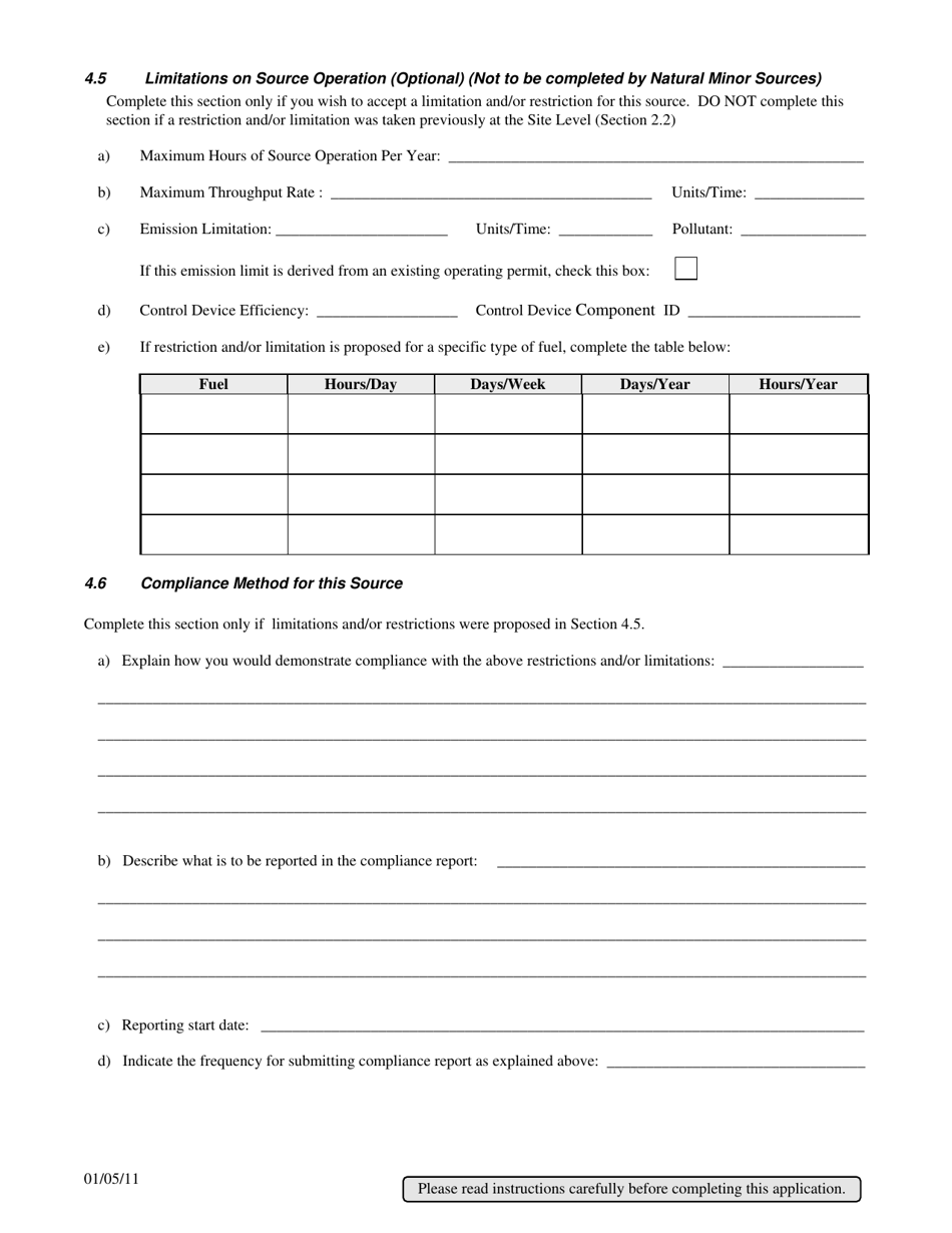 Synthetic Minor Operating Permit Application - City of Philadelphia, Pennsylvania, Page 8