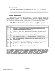 Application for Certificate of Competency - Lee County, Florida, Page 2
